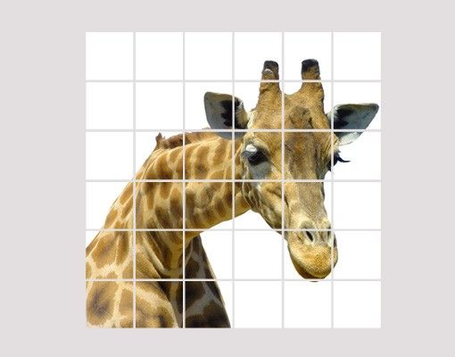 Fliesenbilder zum Aufkleben Neugierige Giraffe