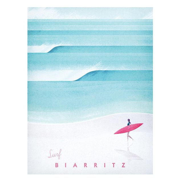 Henry Rivers Bilder Reiseposter - Biarritz