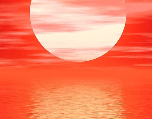Fliesenbilder zum Aufkleben Red Sunset