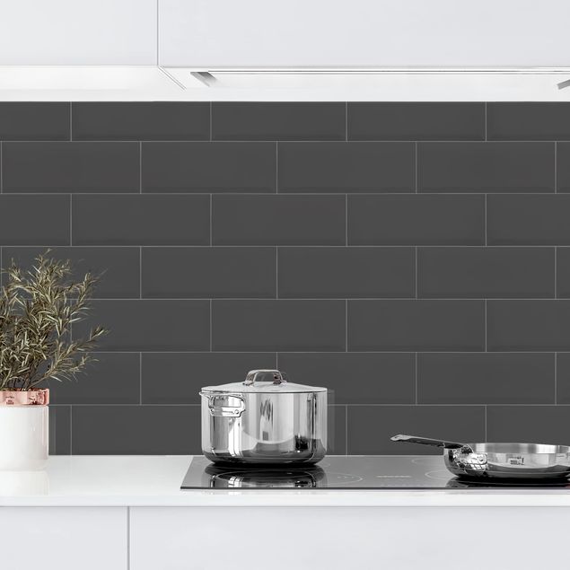 Bilderwelten Küchenrückwand Folie selbstklebend Keramikfliesen Hellgrau 50 x 50 cm Premium 