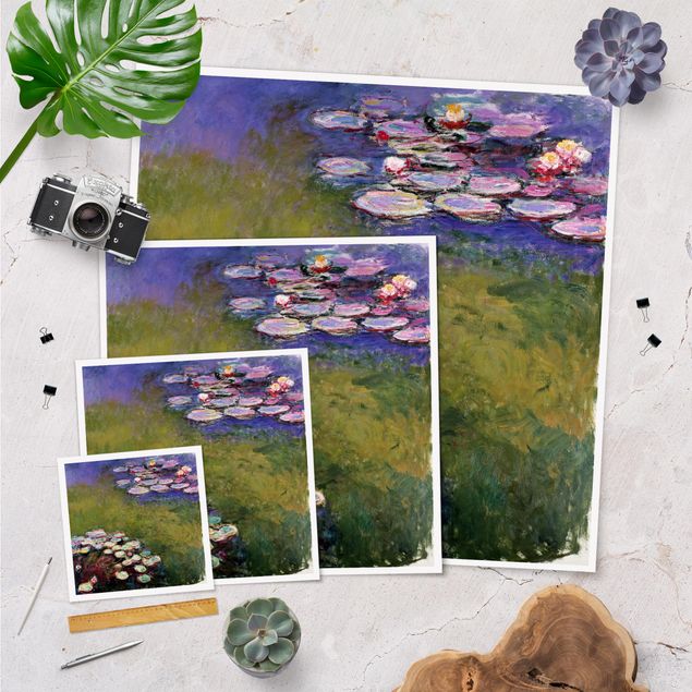 Poster - Claude Monet - Seerosen - Quadrat 1:1