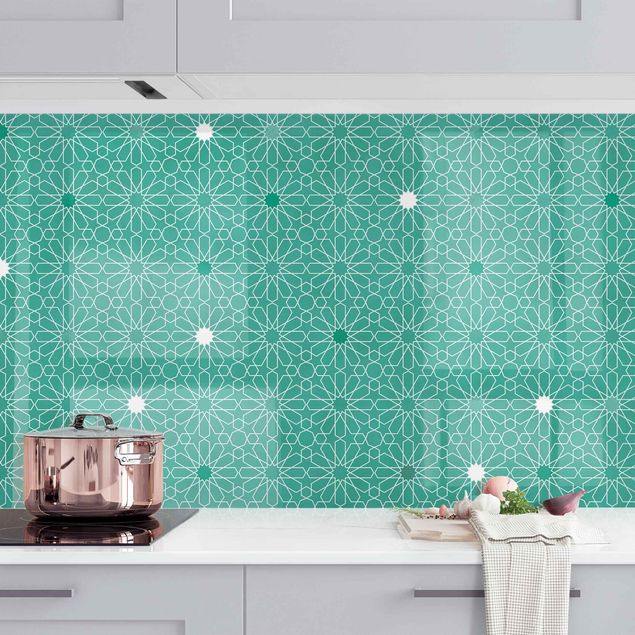 Küchenrückwände Platte Marokkanisches Sternen Muster II