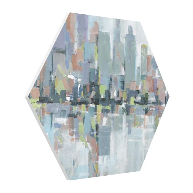 Hexagon Wandbilder Metro City I
