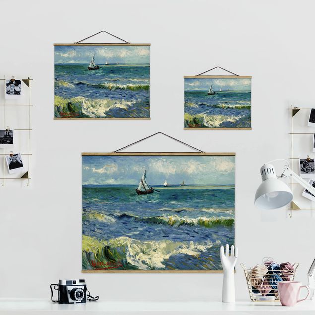 Stoffbilder zum Aufhängen Vincent van Gogh - Seelandschaft
