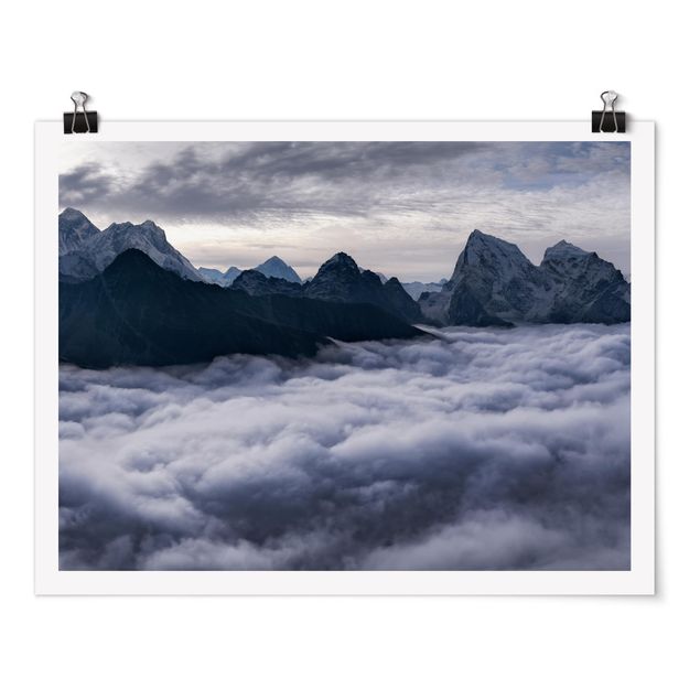 Schöne Wandbilder Wolkenmeer im Himalaya