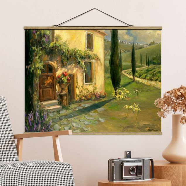 Bilder für die Wand Italienische Landschaft - Zypresse