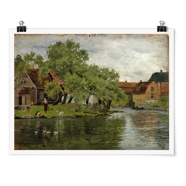 Natur Poster Edvard Munch - Fluss Akerselven