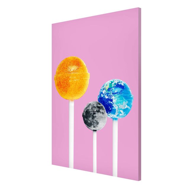 Magnettafel Lollipops mit Planeten