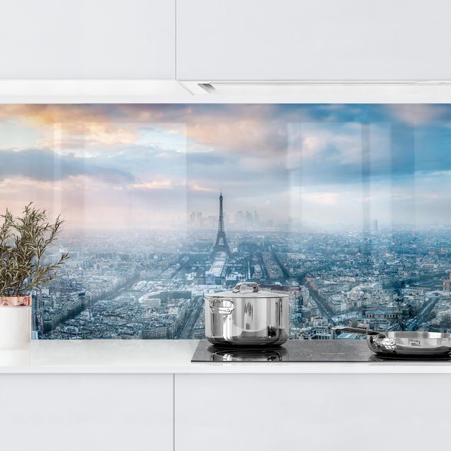 Küchenrückwände Platte Winter in Paris