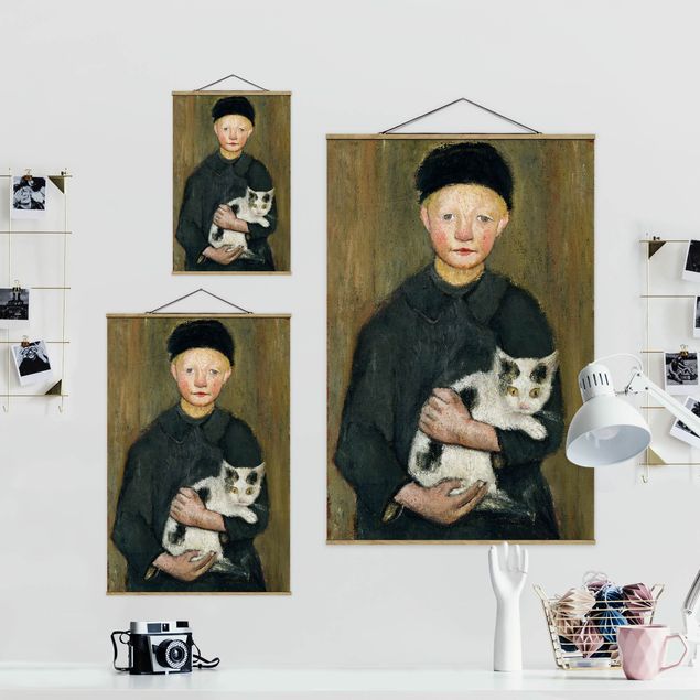 Kunstkopie Paula Modersohn-Becker - Knabe mit Katze