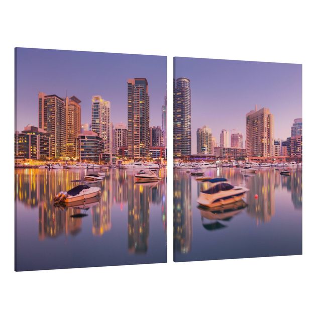 Wandbilder Dubai Skyline und Marina