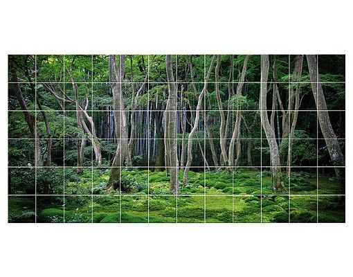 Klebe Dekorfolie Japanischer Wald