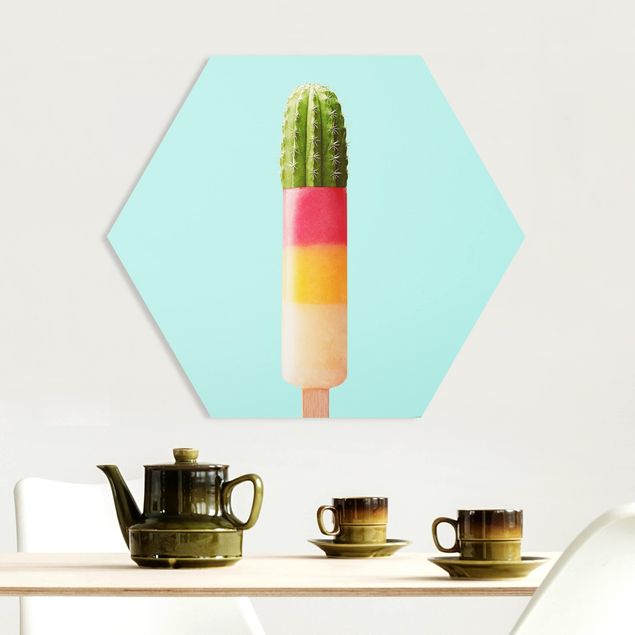 Bilder für die Wand Eis mit Kaktus