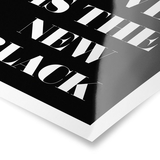 Poster - Love is the new black - Quadrat 1:1