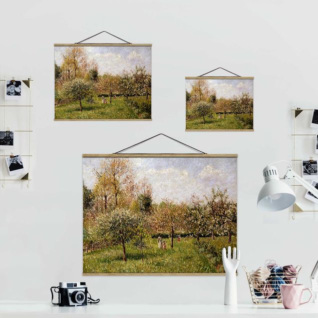Wandbilder Camille Pissarro - Frühling in Eragny