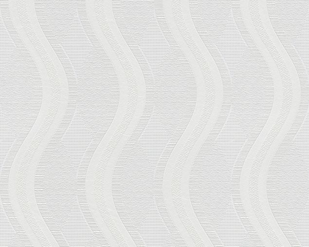 Geometrische Muster Tapete A.S. Création Meistervlies 2020 in Weiß Überstreichbar - 260512
