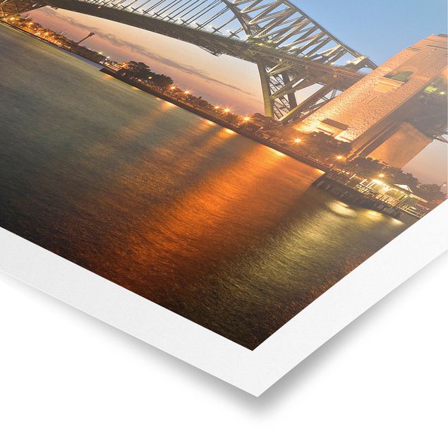Poster - Harbour Brücke in Sydney - Querformat 2:3