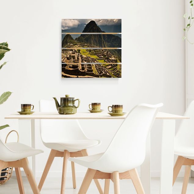 Moderne Holzbilder Machu Picchu