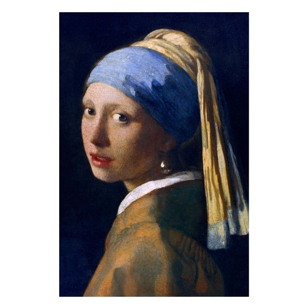 Magnettafel - Jan Vermeer van Delft - Das Mädchen mit dem Perlenohrgehänge - Memoboard Hochformat 3:2