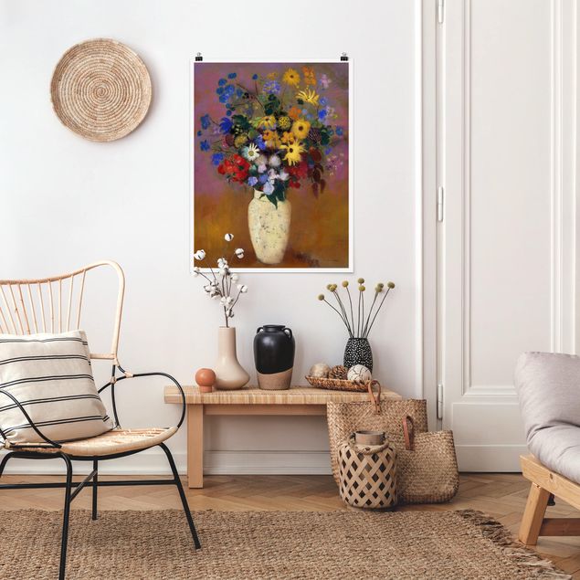 Poster Blumen Odilon Redon - Blumen in einer Vase