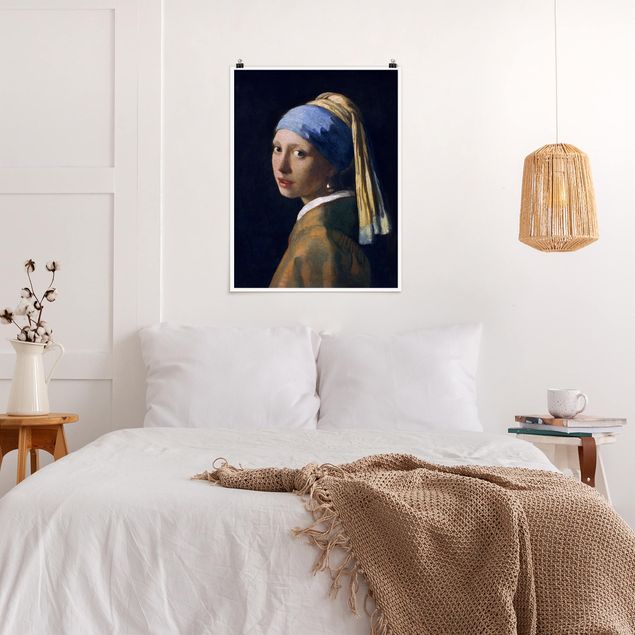 Poster - Jan Vermeer van Delft - Das Mädchen mit dem Perlenohrgehänge - Hochformat 3:4