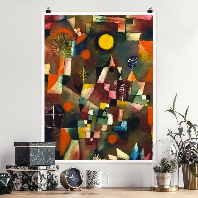 Abstrakte Kunst Bilder Paul Klee - Der Vollmond