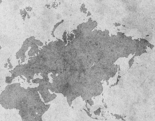 Fliesenbild Vintage Weltkarte II