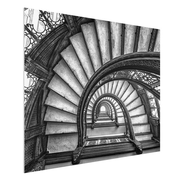 Bilder auf Hartschaumplatte Chicagoer Treppenhaus