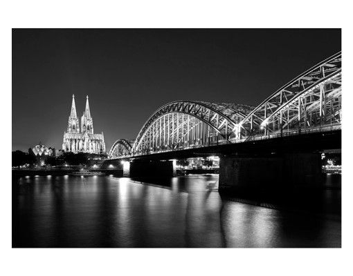 Fensterfolie Farbig Köln bei Nacht II