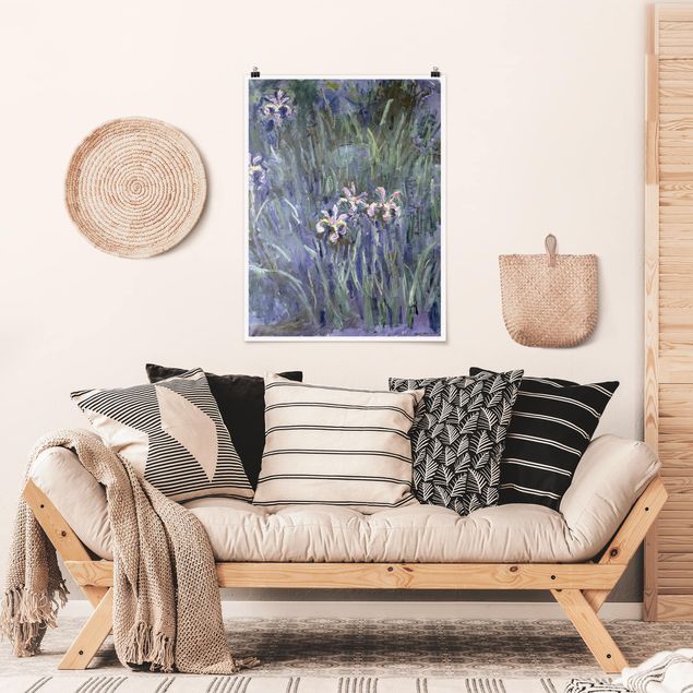 Poster - Claude Monet - Schwertlilien - Hochformat 3:4