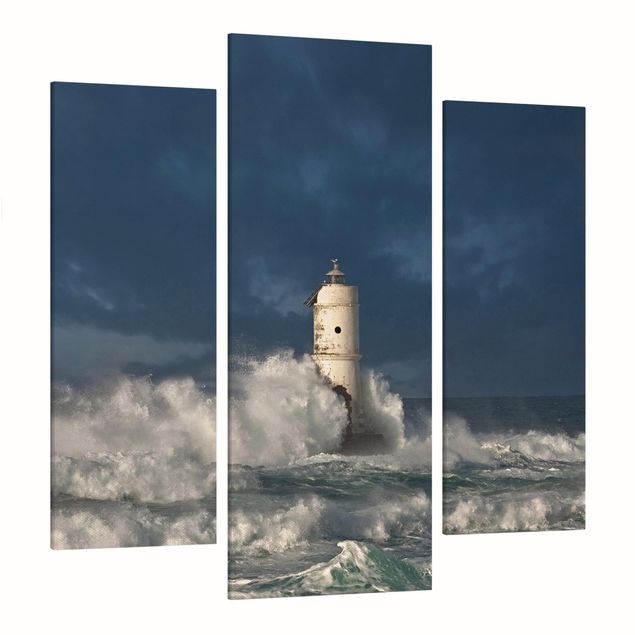 Leinwandbilder Wohnzimmer modern Leuchtturm auf Sardinien