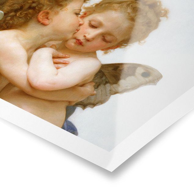 Poster - William Adolphe Bouguereau - Der erste Kuss - Querformat 2:3
