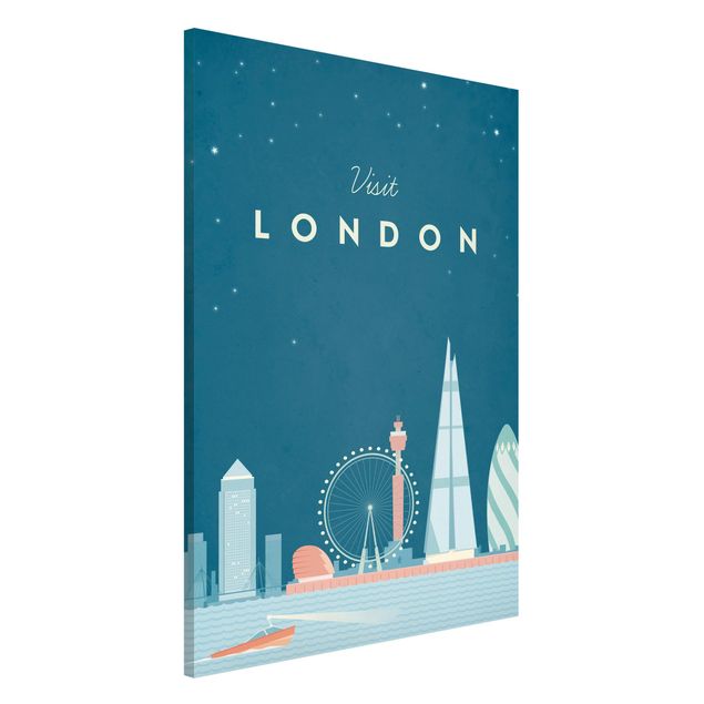 Magnettafel Skyline Reiseposter - London