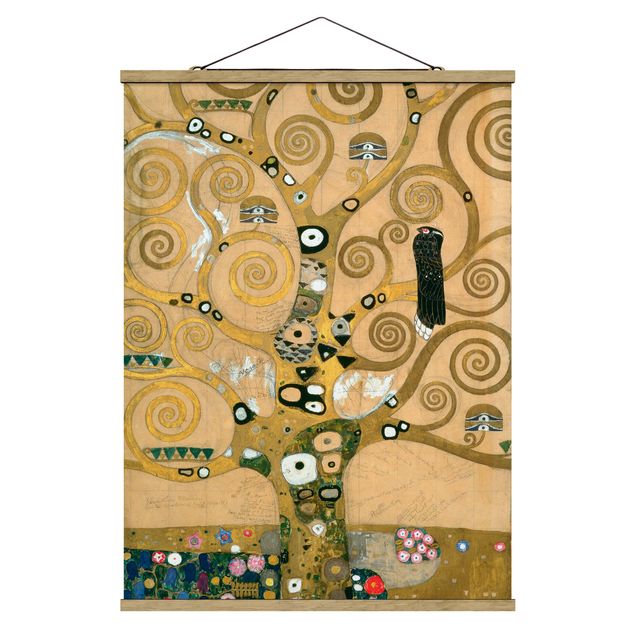 Stoffbilder zum Aufhängen Gustav Klimt - Der Lebensbaum