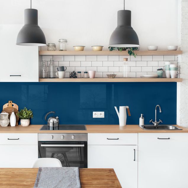 Küchenrückwände selbstklebend Preussisch-Blau