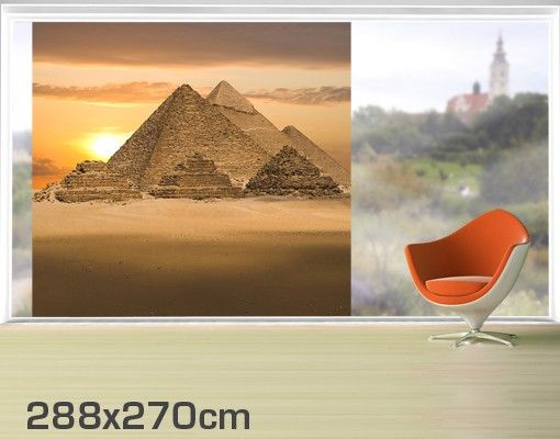 Fensterfolie - XXL Fensterbild Dream of Egypt - Fenster Sichtschutz