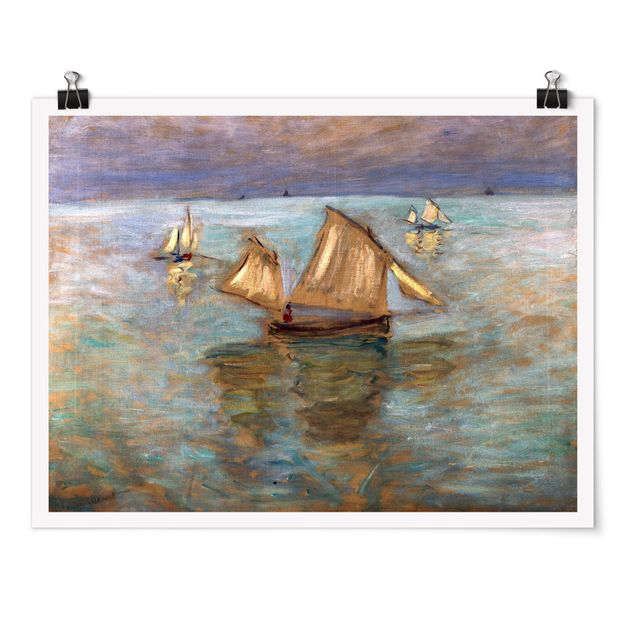 Strand Poster Claude Monet - Fischerboote