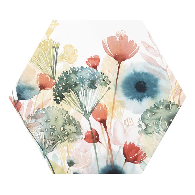 Hexagon Bild Forex - Wildblumen im Sommer I