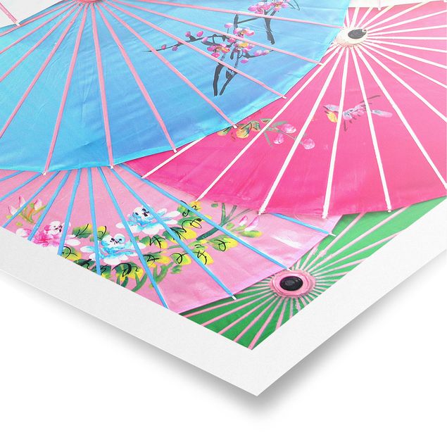 Poster - Chinese Parasols - Quadrat 1:1