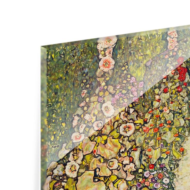 Kunstdrucke Gustav Klimt - Gartenweg mit Hühnern