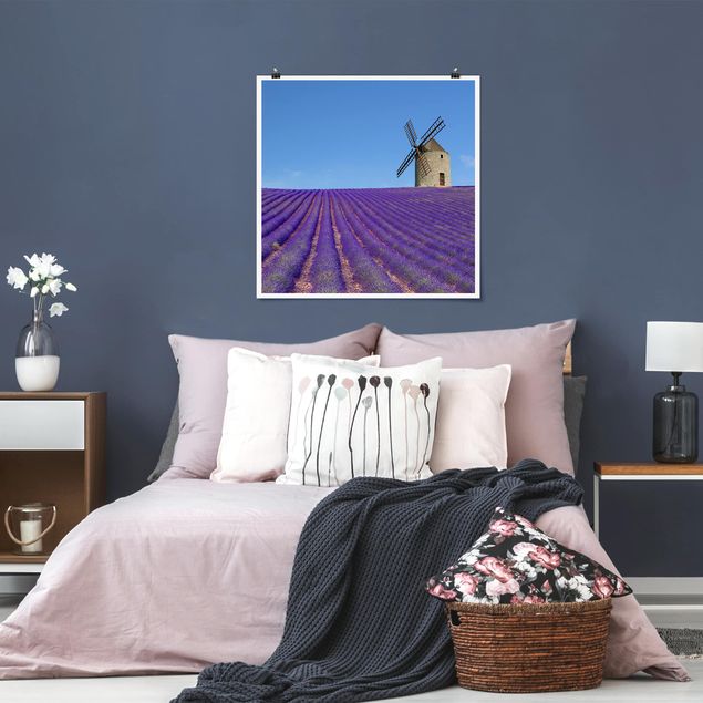 Poster Landschaft Lavendelduft in der Provence