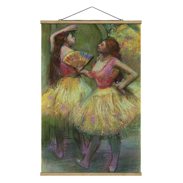Stoffbilder zum Aufhängen Edgar Degas - Zwei Tänzerinnen