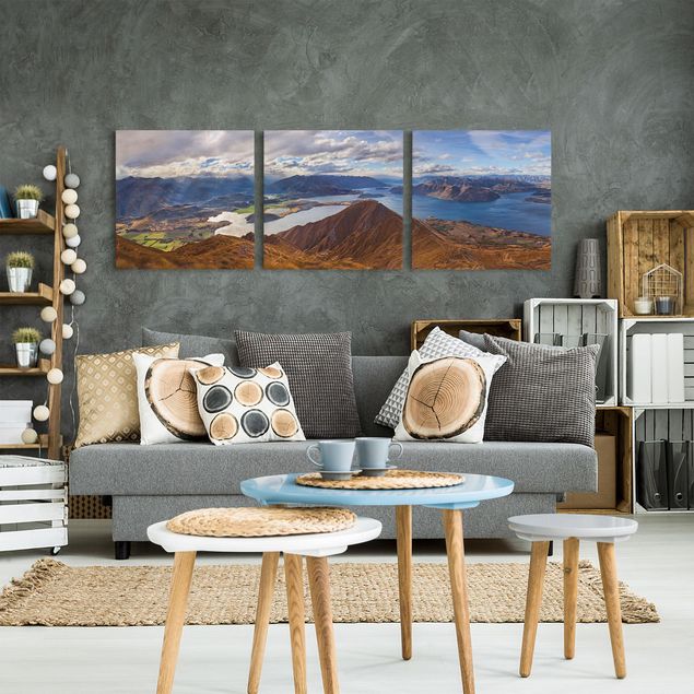 Moderne Leinwandbilder Wohnzimmer Roys Peak in Neuseeland