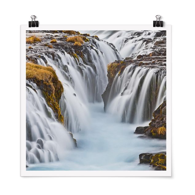 Poster bestellen Brúarfoss Wasserfall in Island