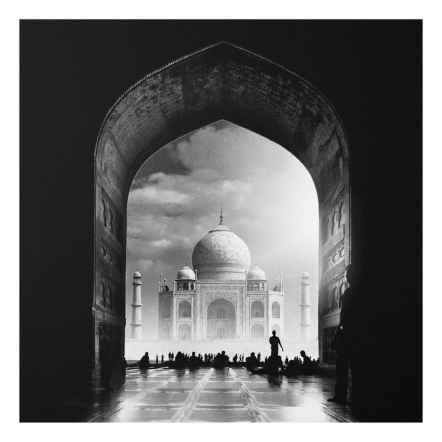 Glas Spritzschutz - Das Tor zum Taj Mahal - Quadrat - 1:1