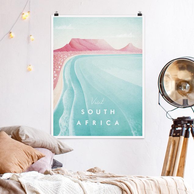Poster Illustration Reiseposter - Südafrika