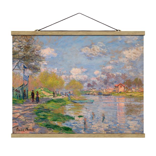 Stoffbilder zum Aufhängen Claude Monet - Seine