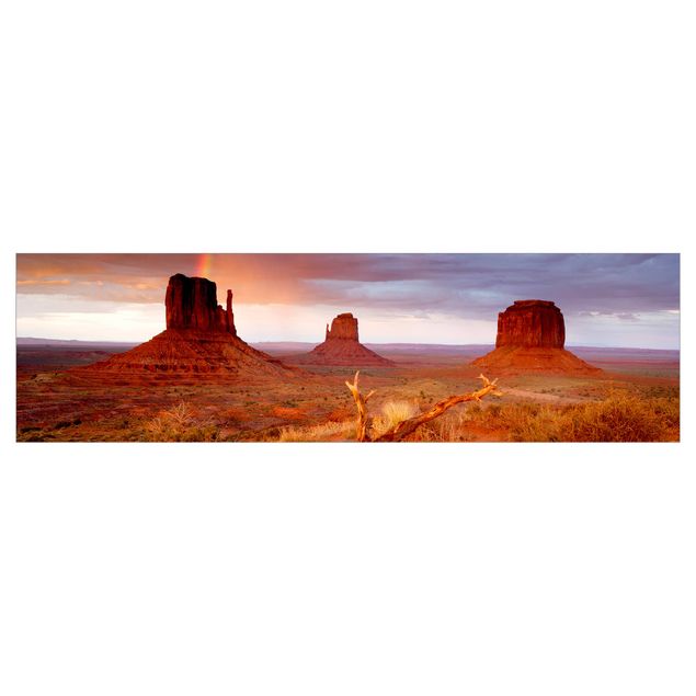 Selbstklebende Folie Monument Valley bei Sonnenuntergang