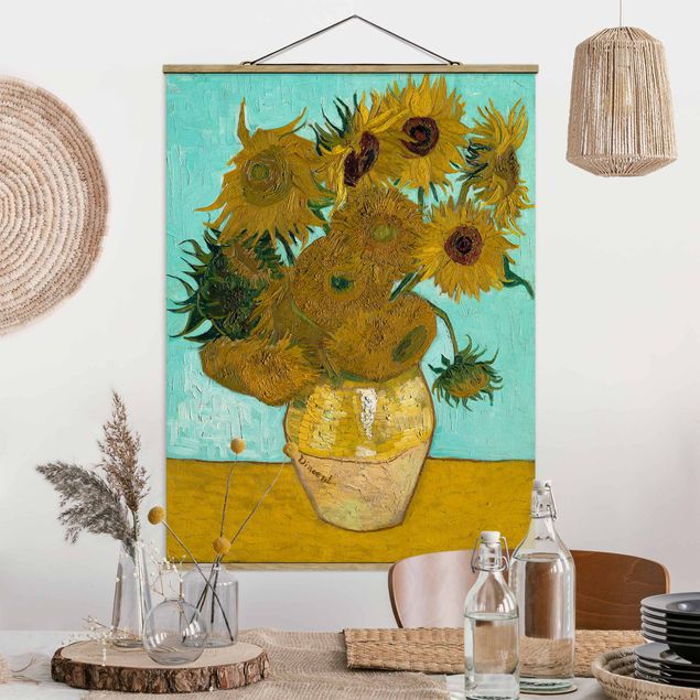 Kunstdrucke Impressionismus Vincent van Gogh - Vase mit Sonnenblumen