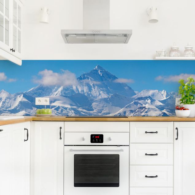 Küchenrückwand Glas Landschaft Mount Everest